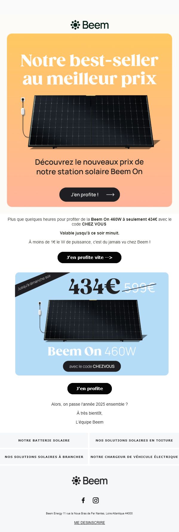 exemple email énergie renouvelable beem